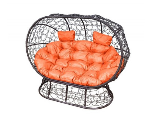 Диван с ротангом на подставке ''Лежебока'' Венге / Под заказ